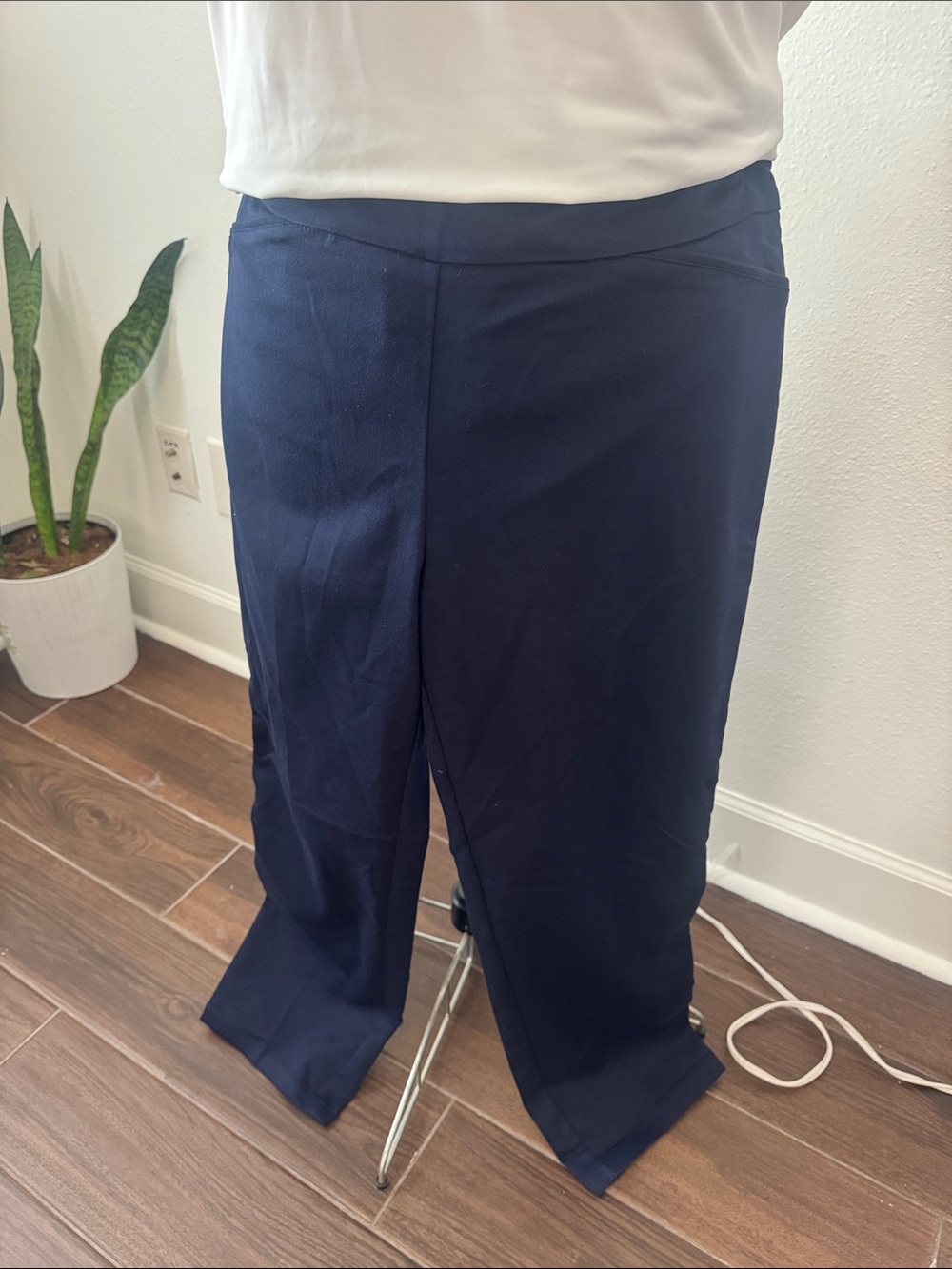 croft & barrow Navy Straight-Leg Pants